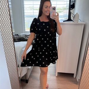 Shein Sqaure Neck Black Mini dress-Size 1X